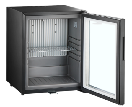 TEFCOLD TM33G-1, minibar s prosklenými dveřmi, 26 l, černý